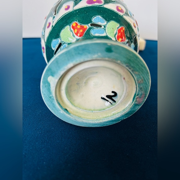 Vintage Kütahya Vase Art Turkish Pottery Vase - Picture 5 of 5